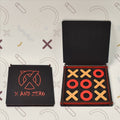 Wooden Tic Tac Toe Game – X & O Strategy Board with Case