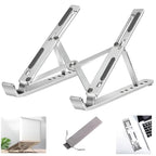 Foldable Aluminium Laptop Stand – 6-Level Adjustable Riser