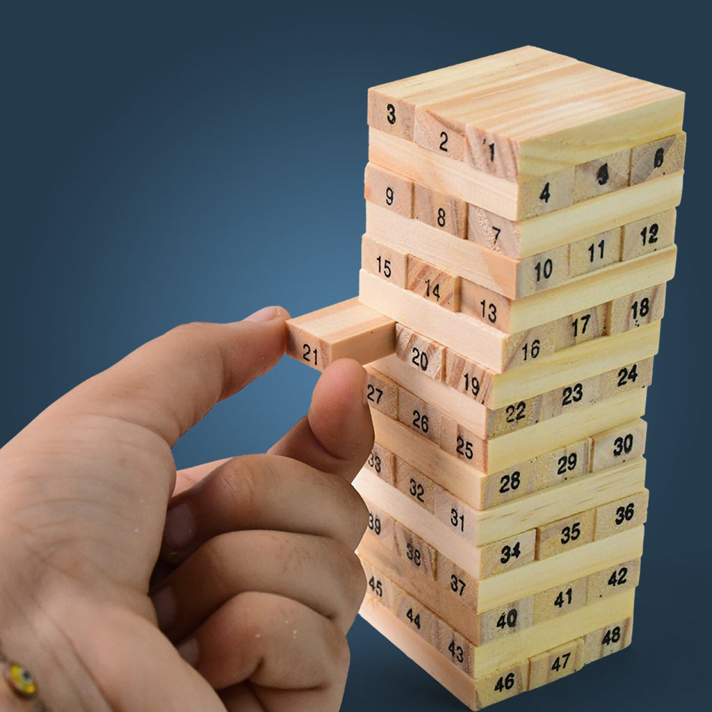 Wooden Stacking Game – Tumbling Tower Fun for Kids | BlissDolly - 3