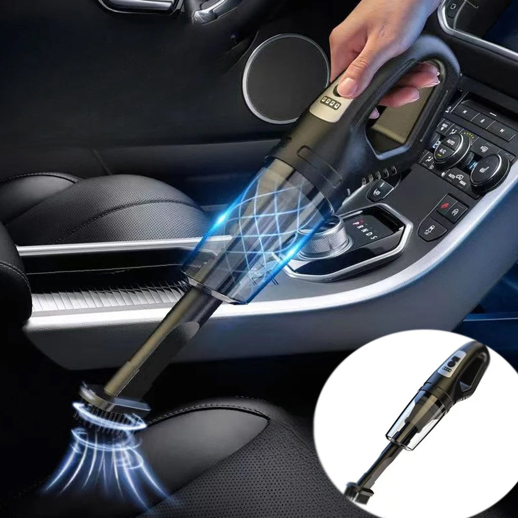 Cordless Car Vacuum Cleaner – 2-in-1 Handheld USB Dust Buster