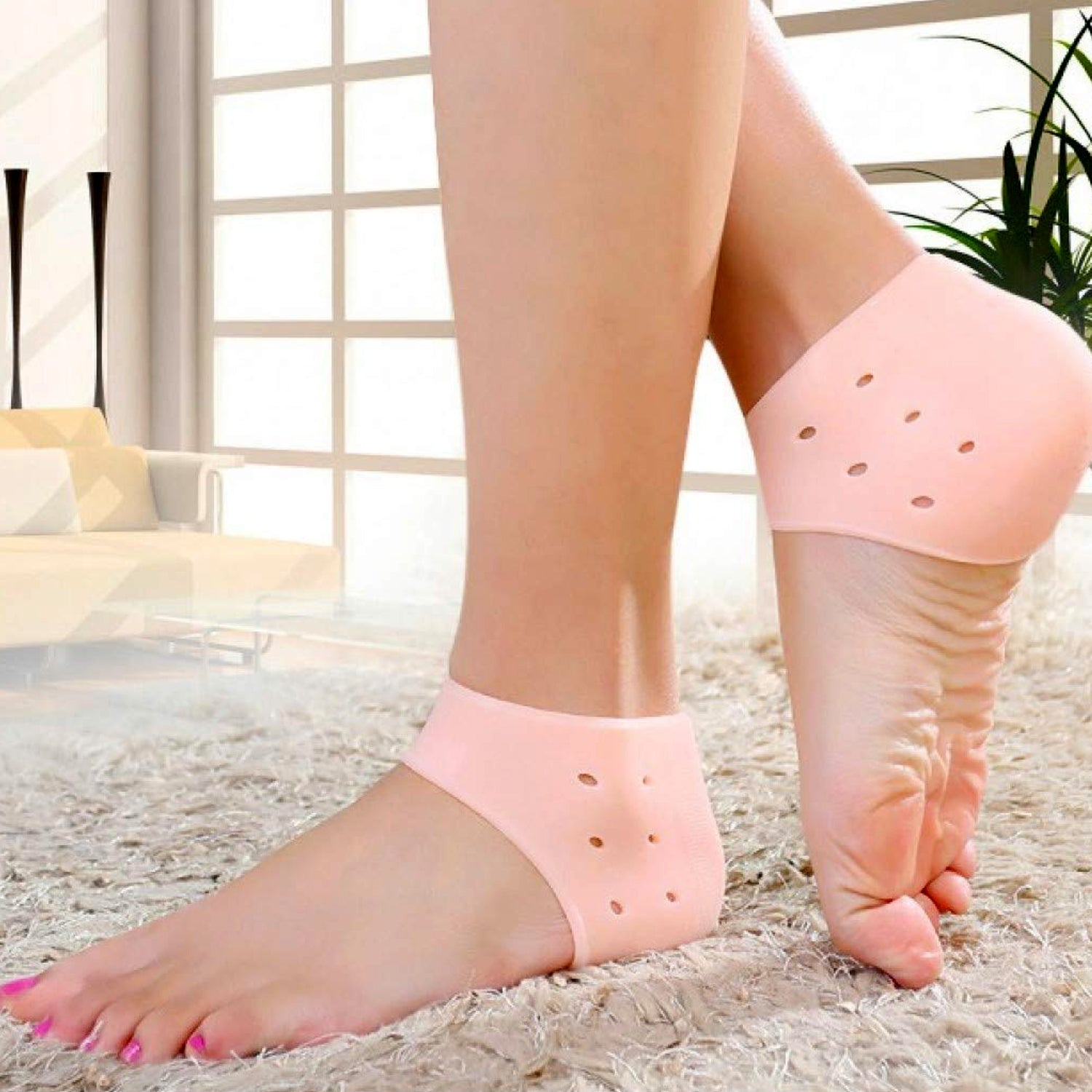 Silicone Gel Heel Socks – Anti-Crack Moisturising Foot Care