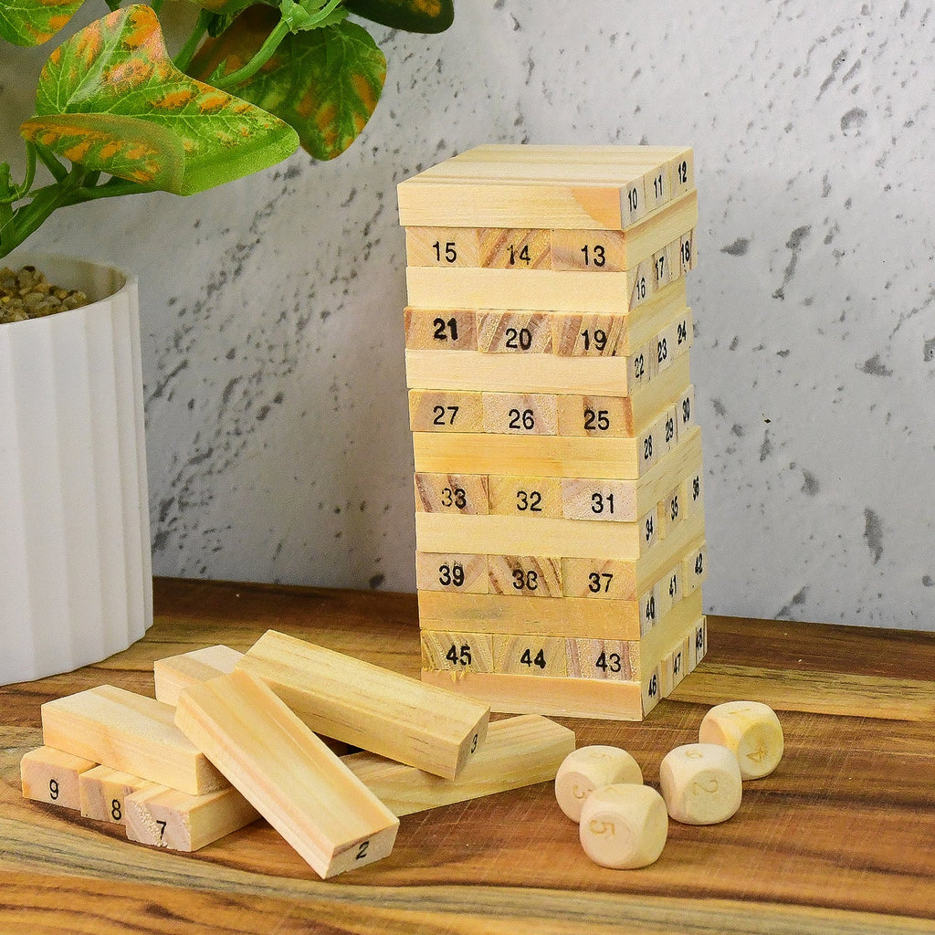Wooden Stacking Game – Tumbling Tower Fun for Kids | BlissDolly - 4