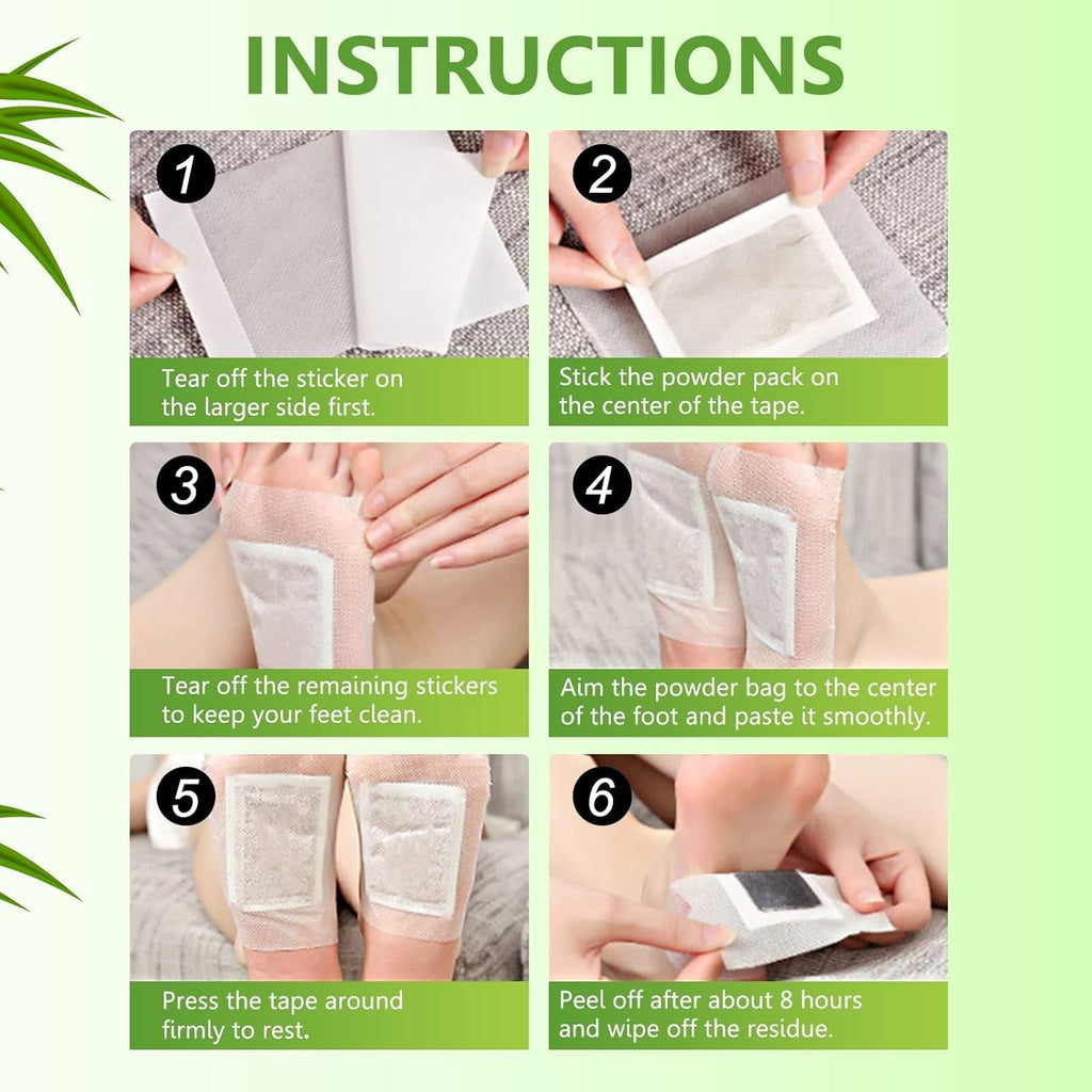 Detox Foot Pads with Ginger & Salt – 10 Pcs | Velvet Wellness - 7