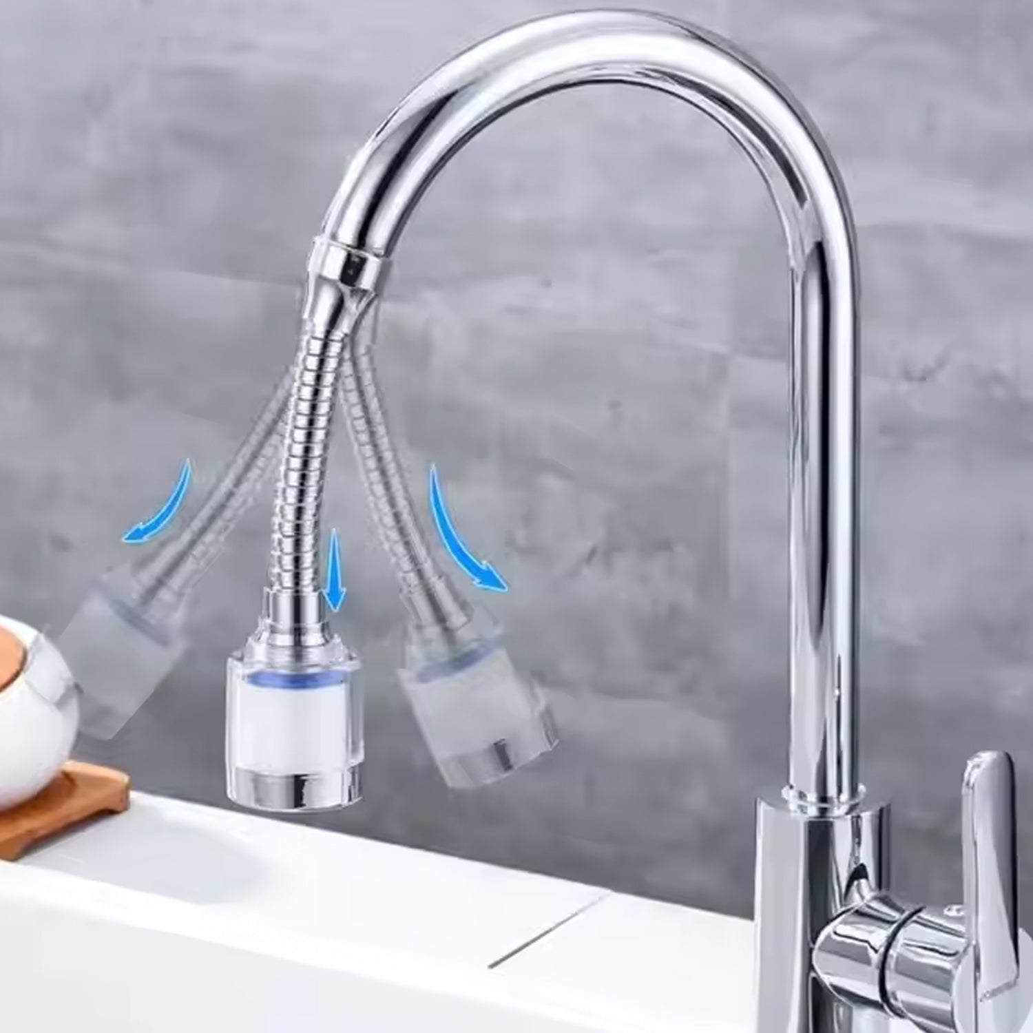 Water-Saving Faucet Sprinkler – Flexible Spray Aerator | Indo Glow - 5