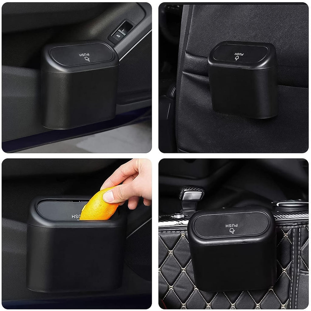 Mini Car Trash Can with Lid – Waterproof & Leak-Proof | Velvet Wheels - 7