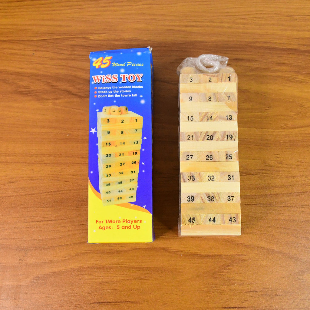 Wooden Stacking Game – Tumbling Tower Fun for Kids | BlissDolly - 8