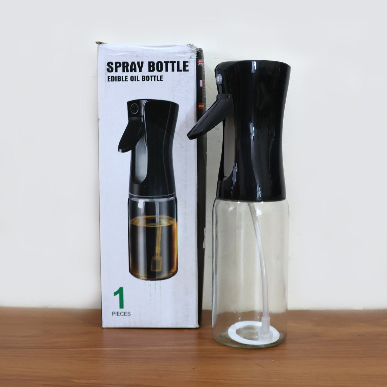Oil Spray Bottle 300ml – Fine Mist Glass Dispenser for Cooking - 8