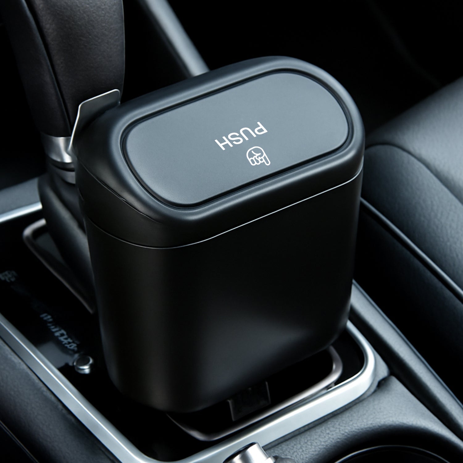Mini Car Trash Can with Lid – Waterproof & Leak-Proof | Velvet Wheels - 2