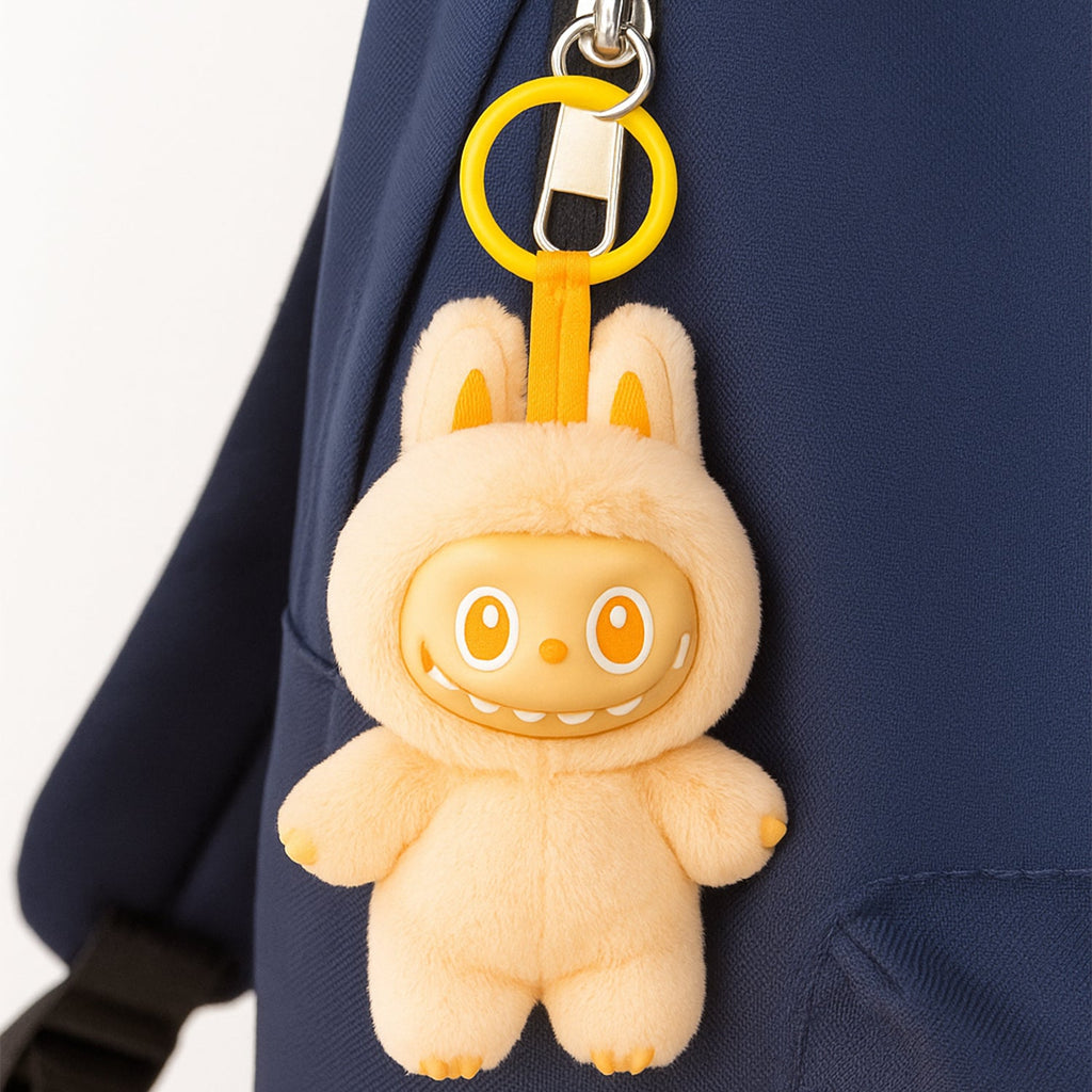 Furry Monster Plush Keychain – Cute Bag Charm, Surprise Design