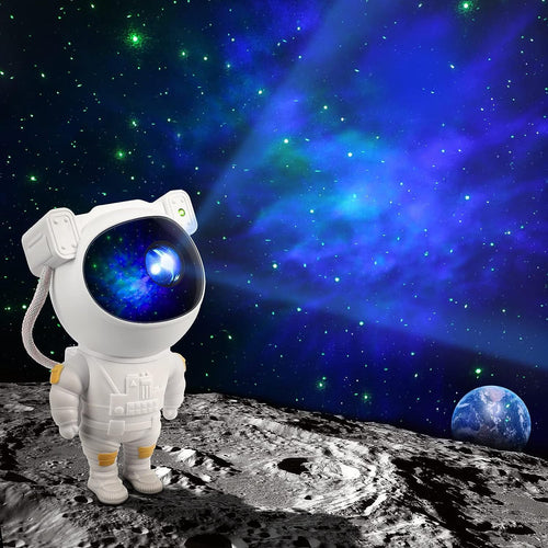 Astronaut Galaxy Projector – 360° Star Night Light with Remote