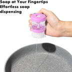 Wash Basin Brush with Soap Dispenser – Efficient Multicolor Cleaner | VelvetBubbles - 6