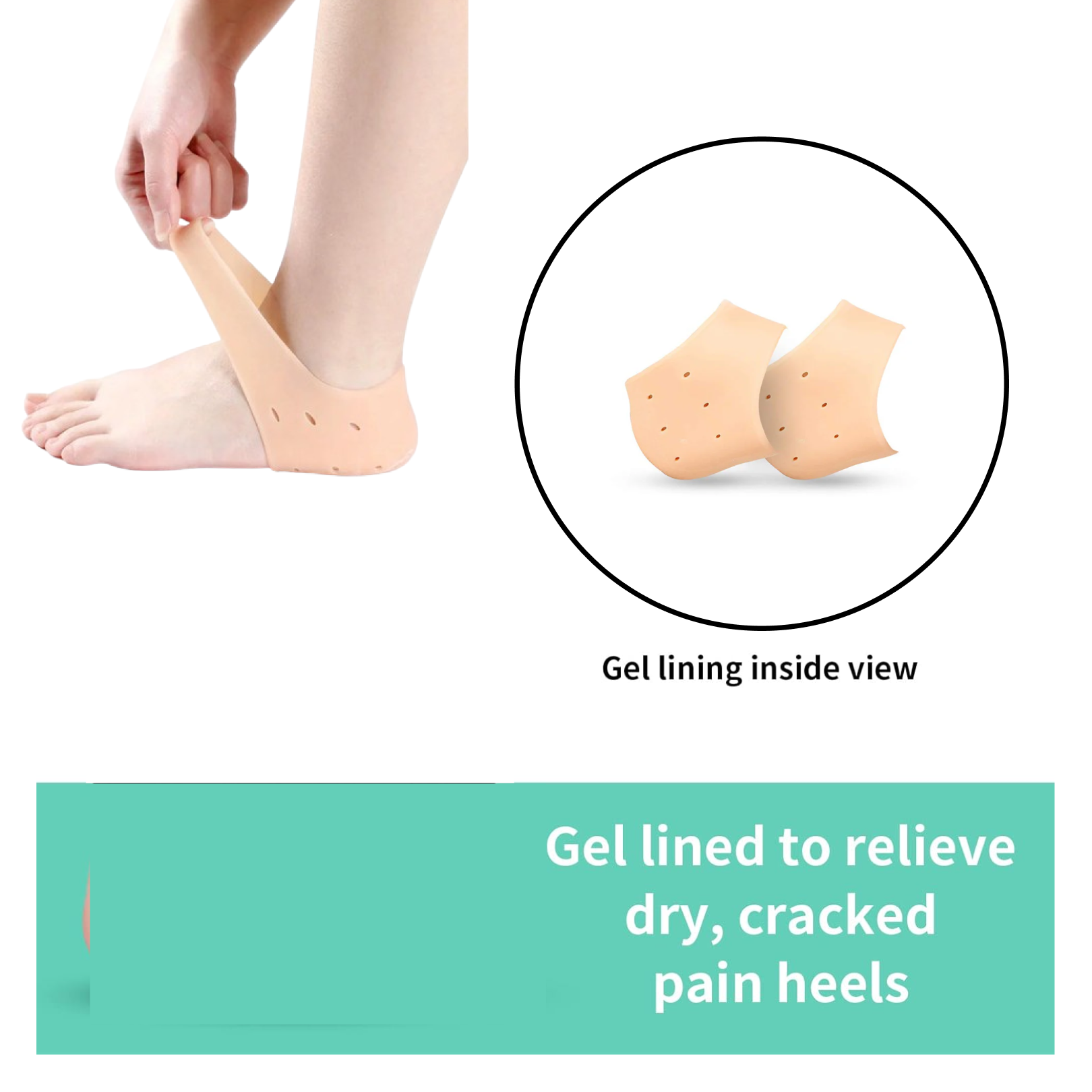 Silicone Gel Heel Socks – Cracked Heels Remedy | Velvet Wheels - 7