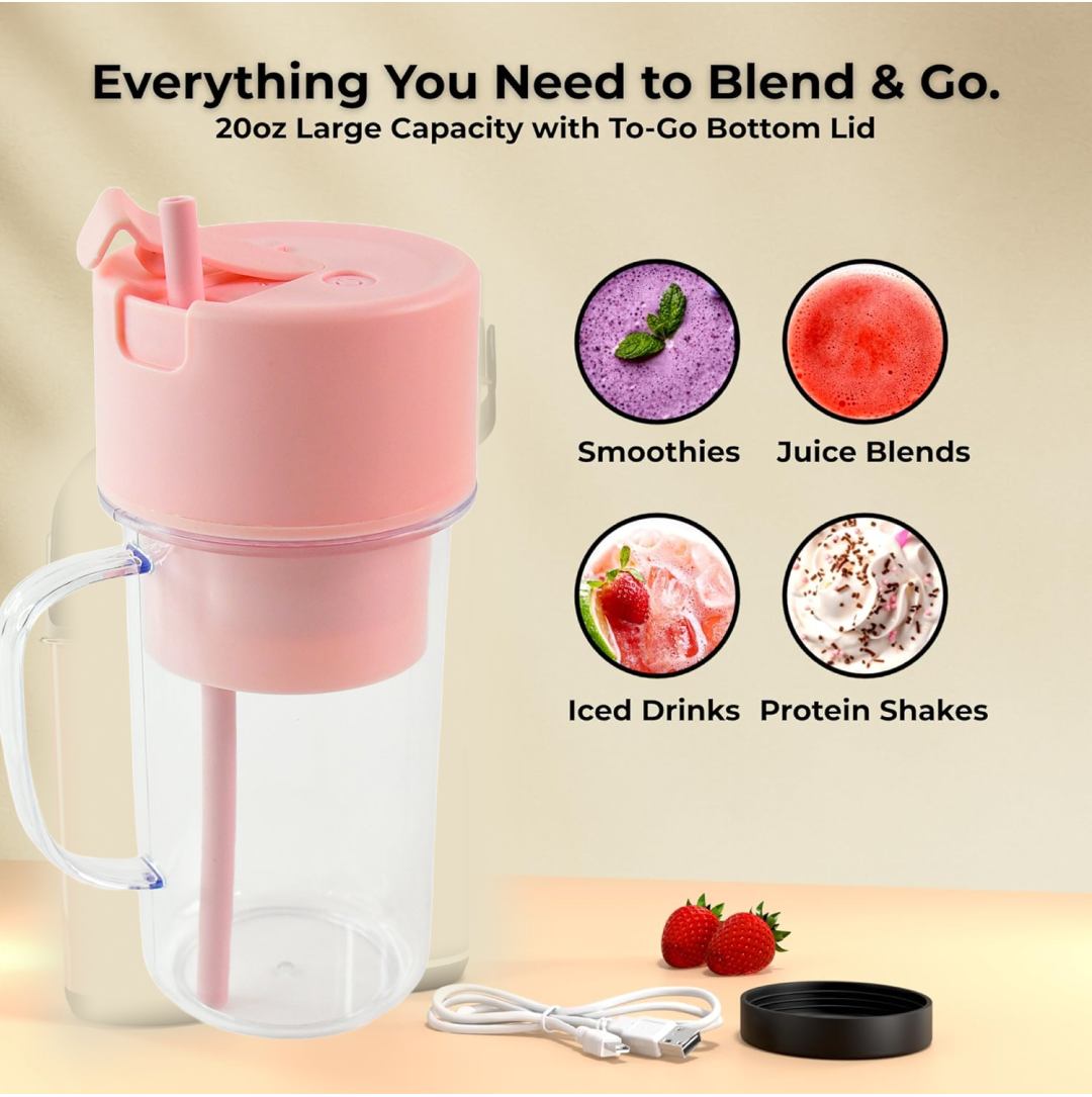 Portable USB Juicer – 420ml Rechargeable Blender | Siplix - 3