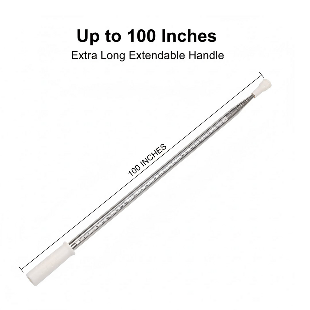 Microfiber Duster – 100-Inch Extendable Handle | Velvet Wipe - 6