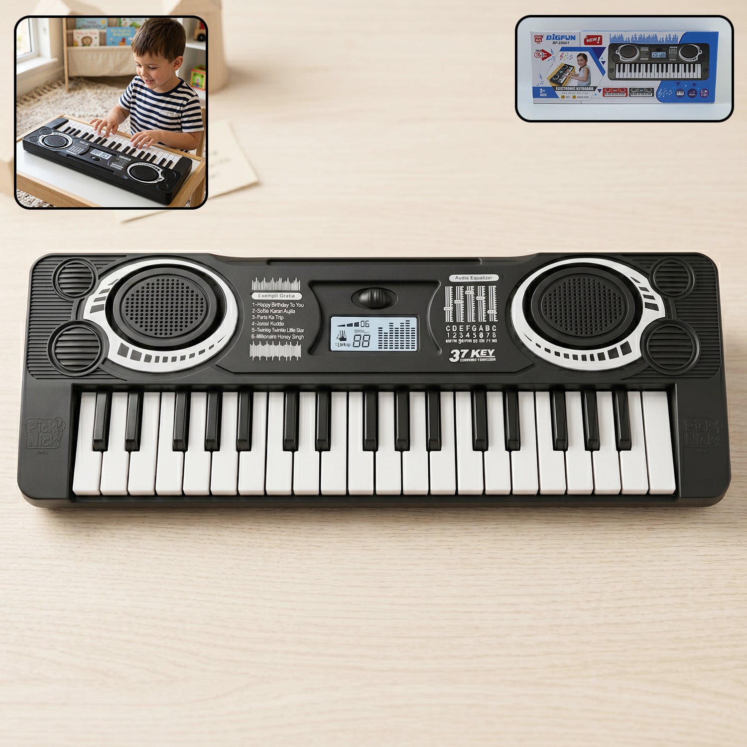 Kids Electronic Keyboard – 37-Key Mini Piano Toy with Sounds