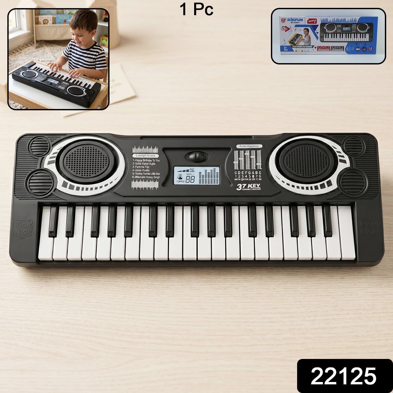 Electronic Musical Keyboard Toy – Multiple Sounds & Rhythms for Kids - 2