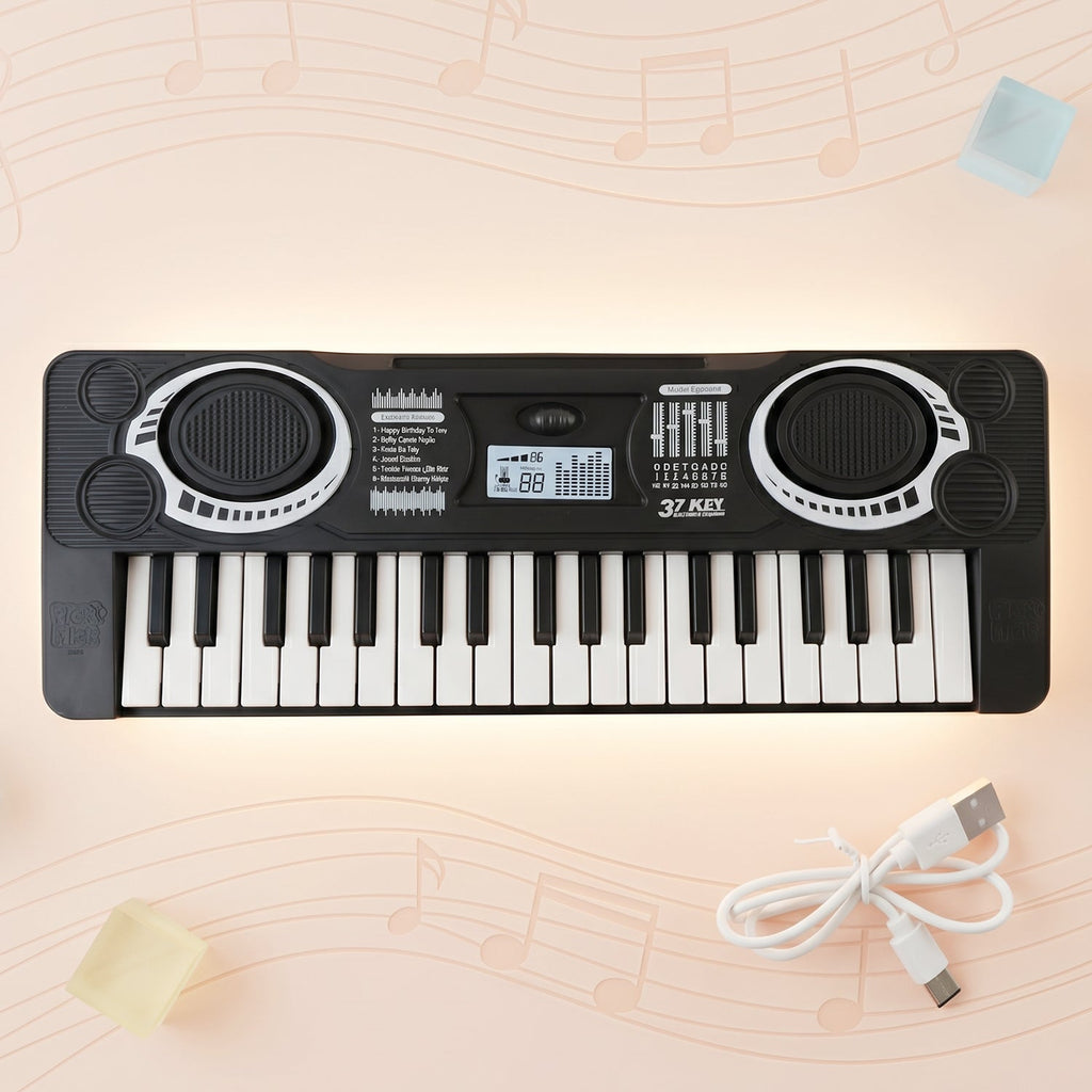 Electronic Musical Keyboard Toy – Multiple Sounds & Rhythms for Kids - 7