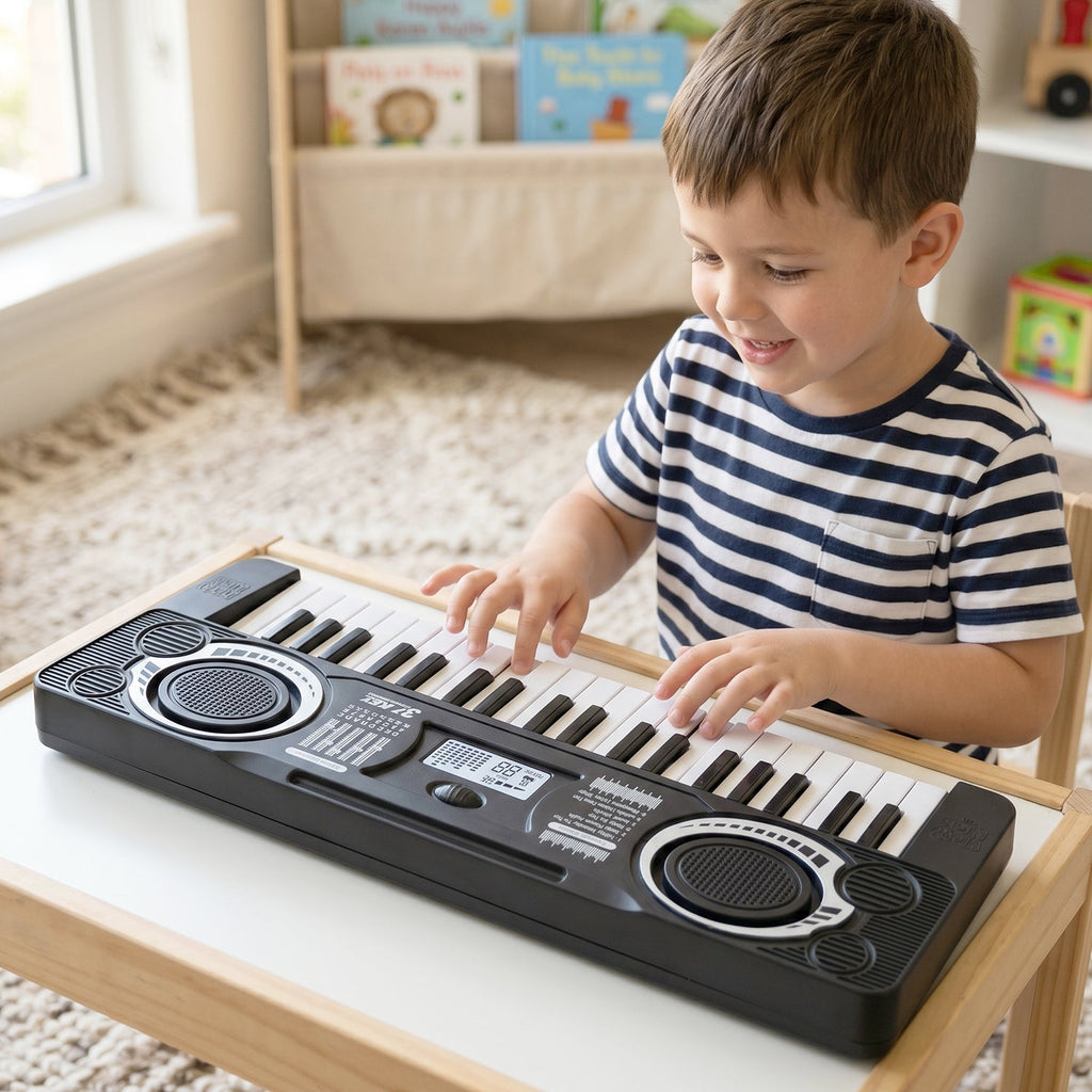 Electronic Musical Keyboard Toy – Multiple Sounds & Rhythms for Kids - 3