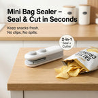 Mini Bag Sealer – 2 in 1 Portable Heat Seal & Cutter | ChefAura - 3
