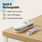 Mini Bag Sealer – 2 in 1 Portable Heat Seal & Cutter | ChefAura - 4