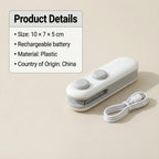 Mini Bag Sealer – 2 in 1 Portable Heat Seal & Cutter | ChefAura - 5