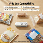 Mini Bag Sealer – 2 in 1 Portable Heat Seal & Cutter | ChefAura - 7