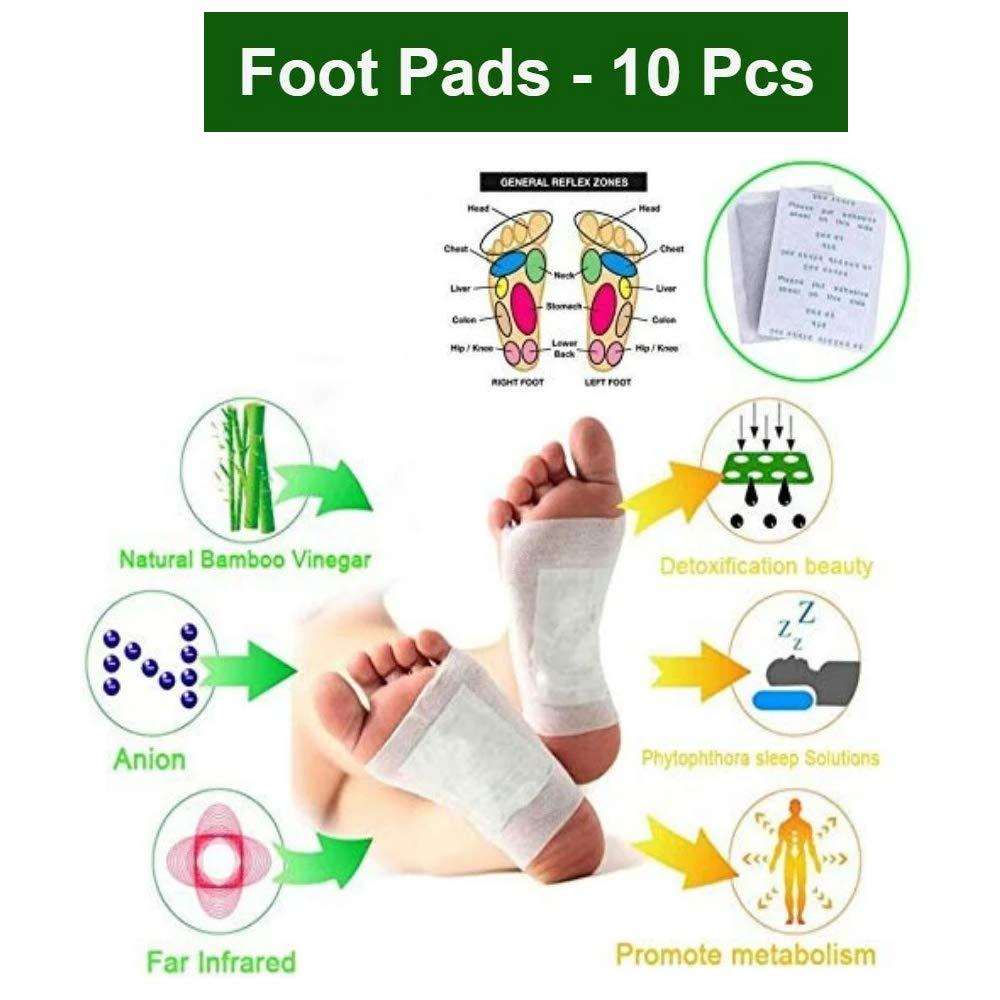 Detox Foot Pads with Ginger & Salt – 10 Pcs | Velvet Wellness - 4
