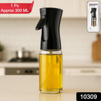 Oil Spray Bottle 300ml – Fine Mist Glass Dispenser for Cooking - 2