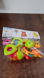 Baby Rattle Set – 8 Pieces of Safe Colorful Toys - 7