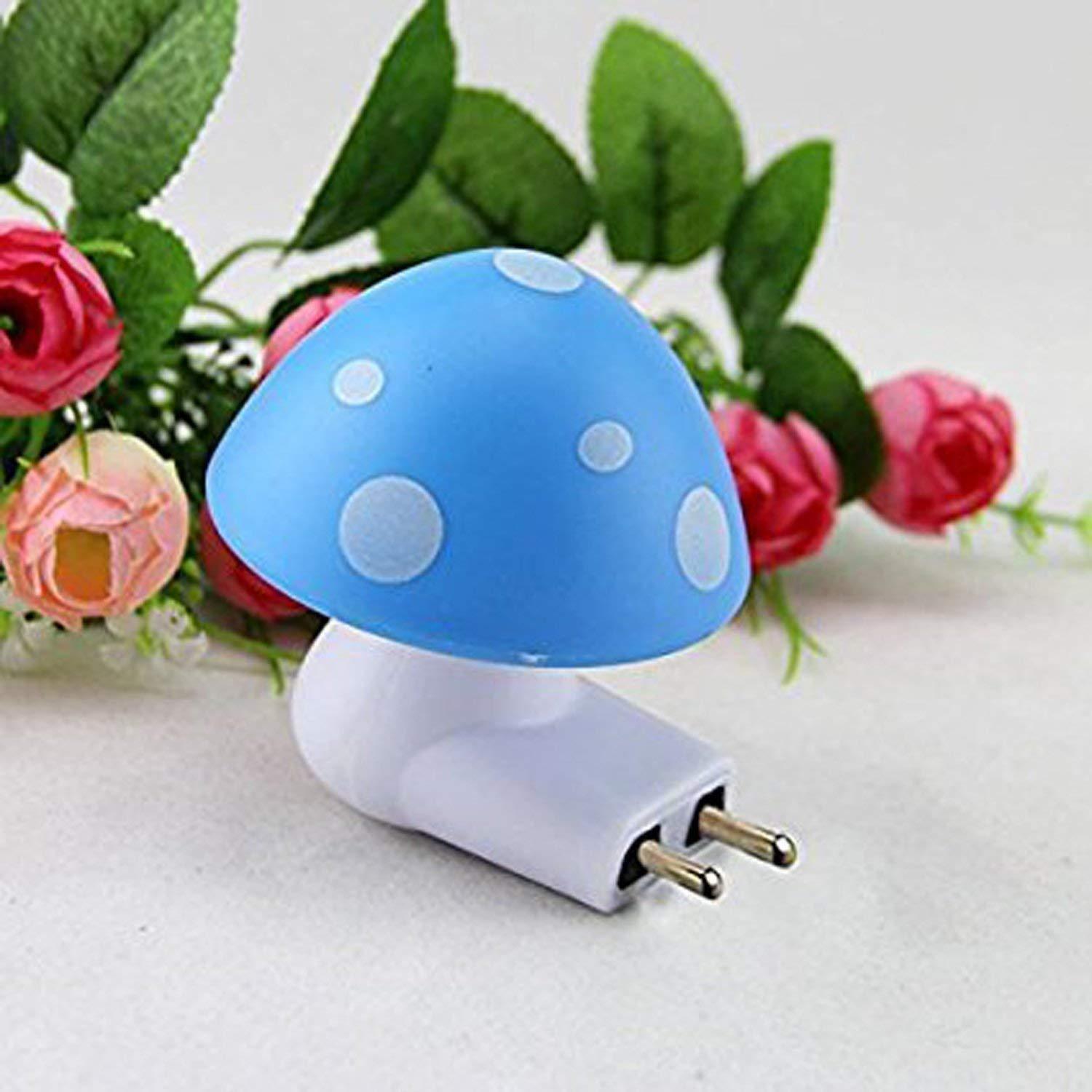 Mushroom Night Light – Auto Sensor Plug-In LED Lamp