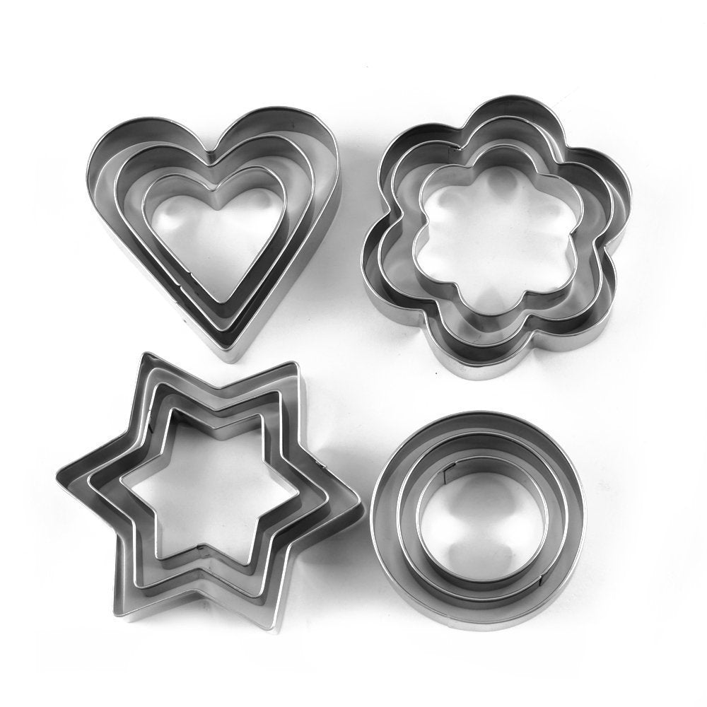 Cookie Cutter Set – 12 Pcs Stainless Steel Shapes | Bake & Dwell - 4