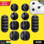 Cable Organiser Clips – Self-Adhesive Wire Management (10 Pc) | DigixDrive - 2