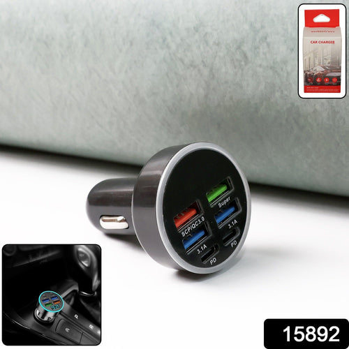 Multi-Port Car Charger – Fast 4 USB Ports for 12V/24V Vehicles - 2