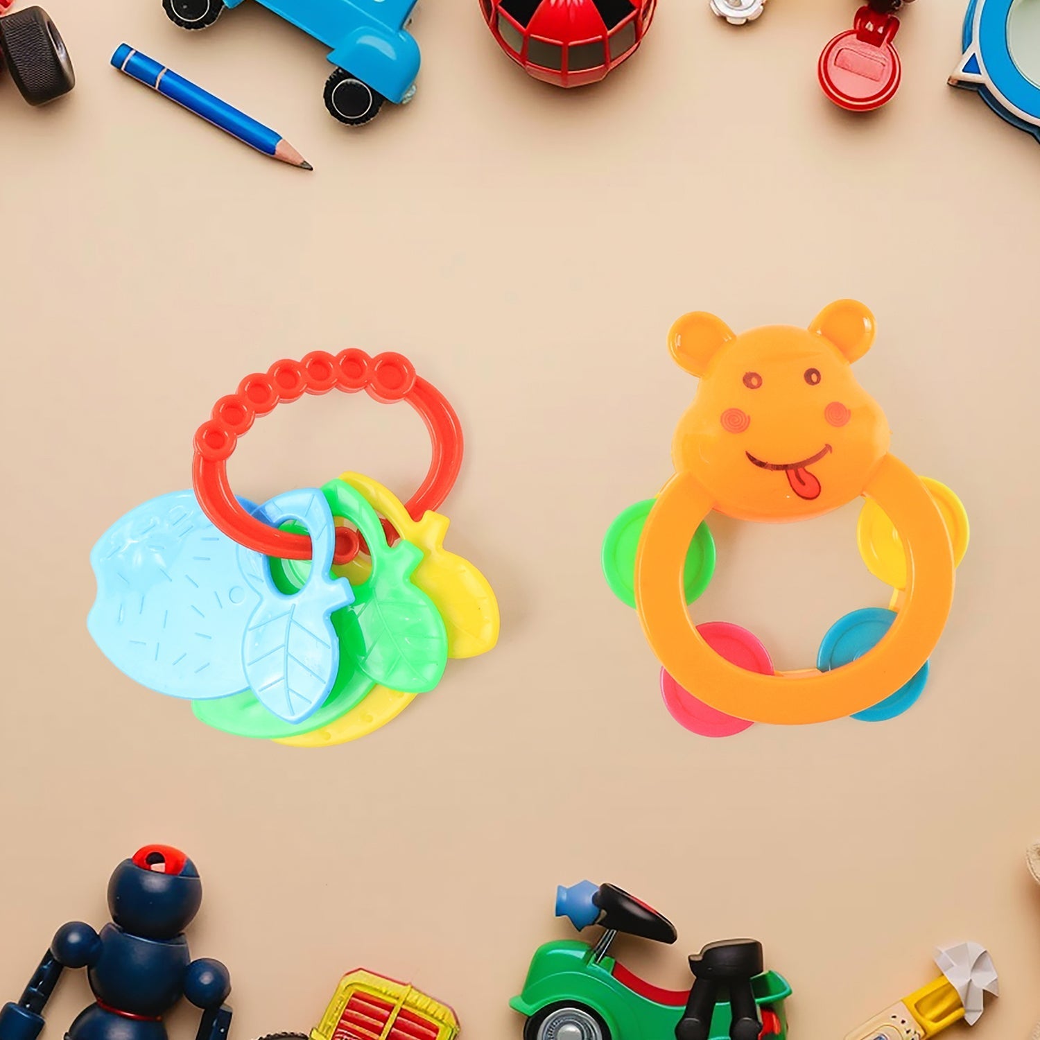 Baby Rattle Toys Set – Safe, Colorful Sensory Play for Infants - 4