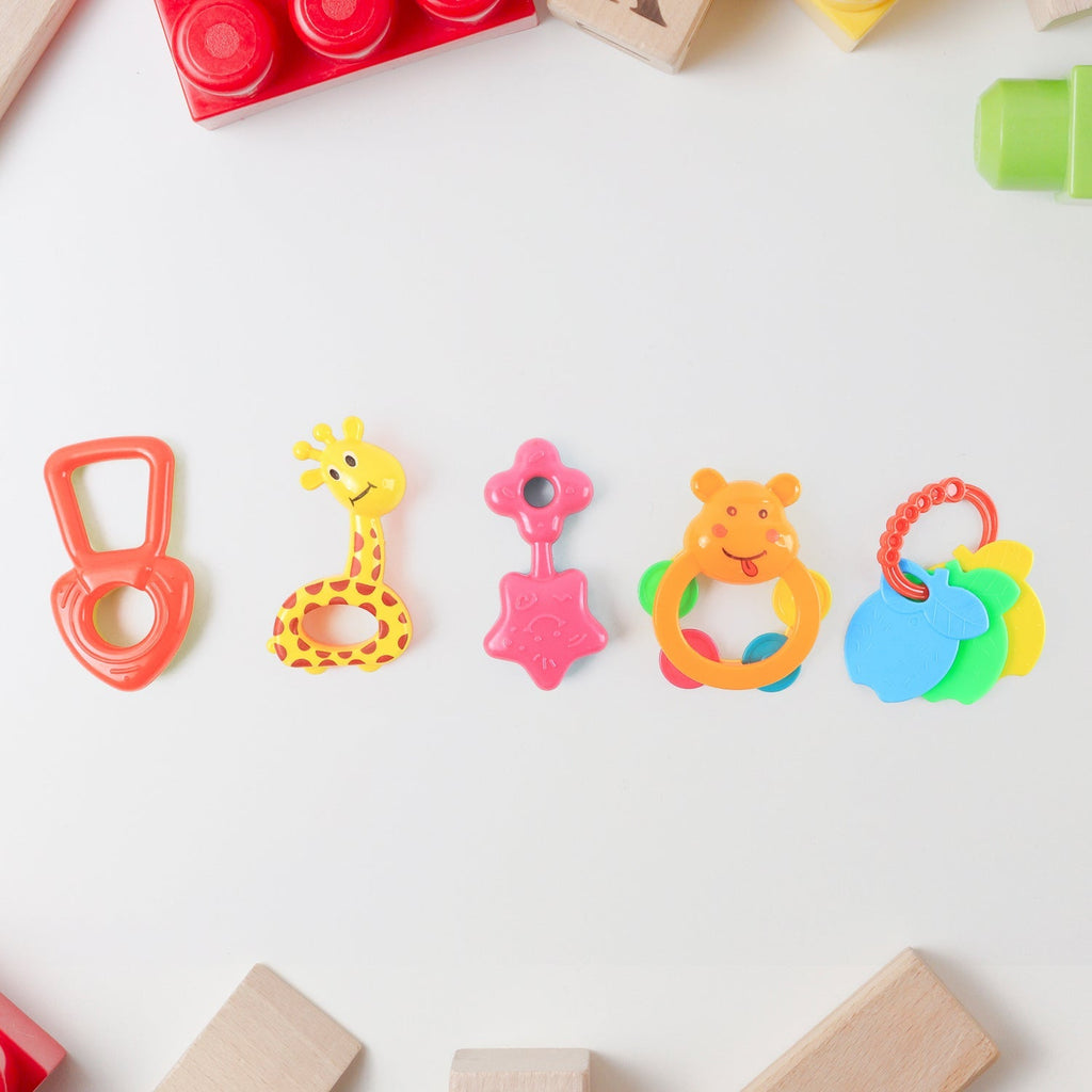 Baby Rattle Toys Set – Safe, Colorful Sensory Play for Infants - 6