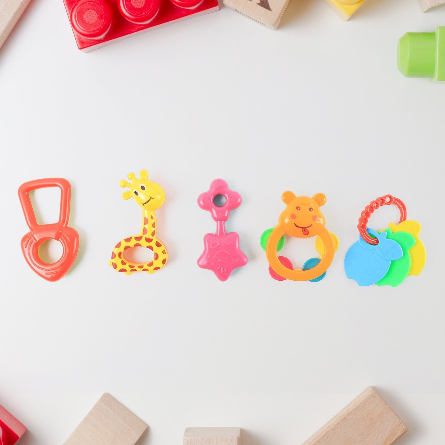 Baby Rattle Toys Set – Safe, Colorful Sensory Play for Infants - 6