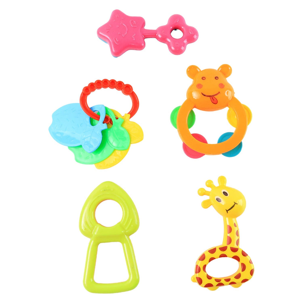 Baby Rattle Toys Set – Safe, Colorful Sensory Play for Infants - 5
