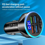 Multi-Port Car Charger – Fast 4 USB Ports for 12V/24V Vehicles - 6