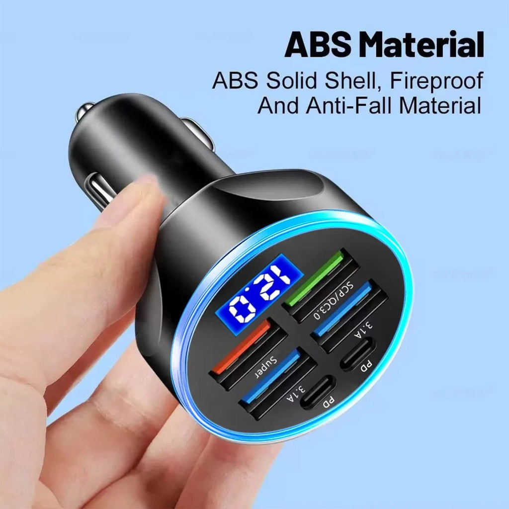 Multi-Port Car Charger – Fast 4 USB Ports for 12V/24V Vehicles - 3