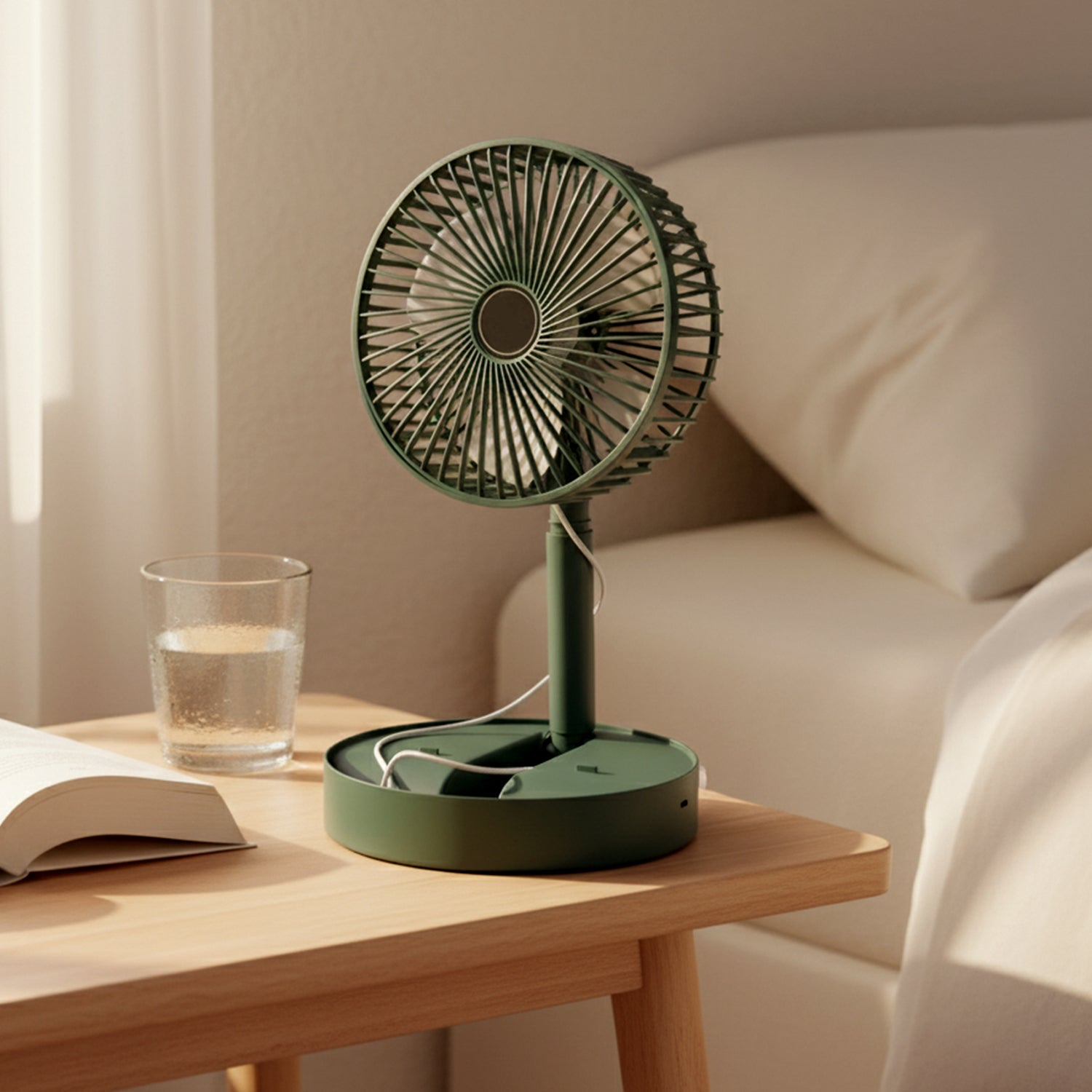 Telescopic Foldable Mini USB Desk Fan – Adjustable & Quiet Cooling - 7