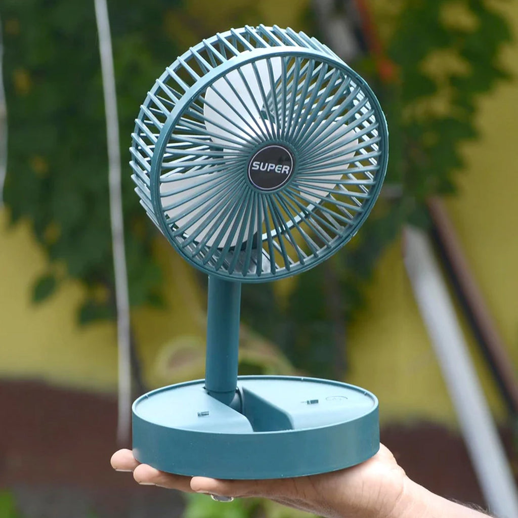Telescopic Foldable Mini USB Desk Fan – Adjustable & Quiet Cooling - 4