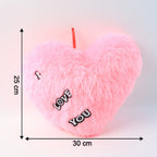 Heart Shape Plush Cushion – Soft & Romantic Love Pillow - 6