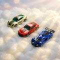 Die-Cast Racing Cars Set of 3 – Mini Metal Toy Cars for Kids