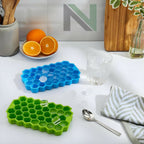 Honeycomb Ice Tray Pack of 3 – Flexible Multi-Color Cubes - 3