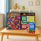 Wooden Board Game Set 3-in-1 – Durable Foldable Fun - 3