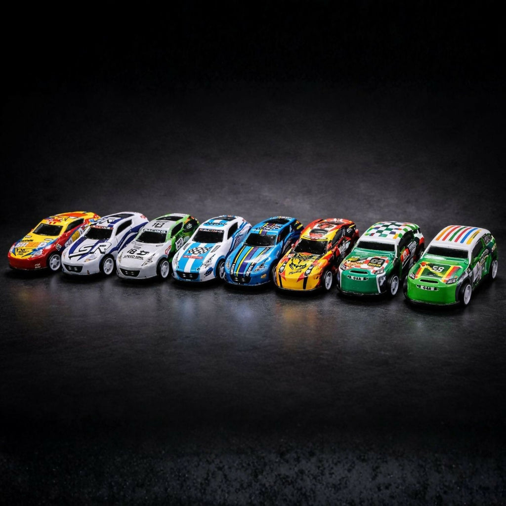 Metal Racing Cars Set – Durable Pull-Back Racing Playthings - 2