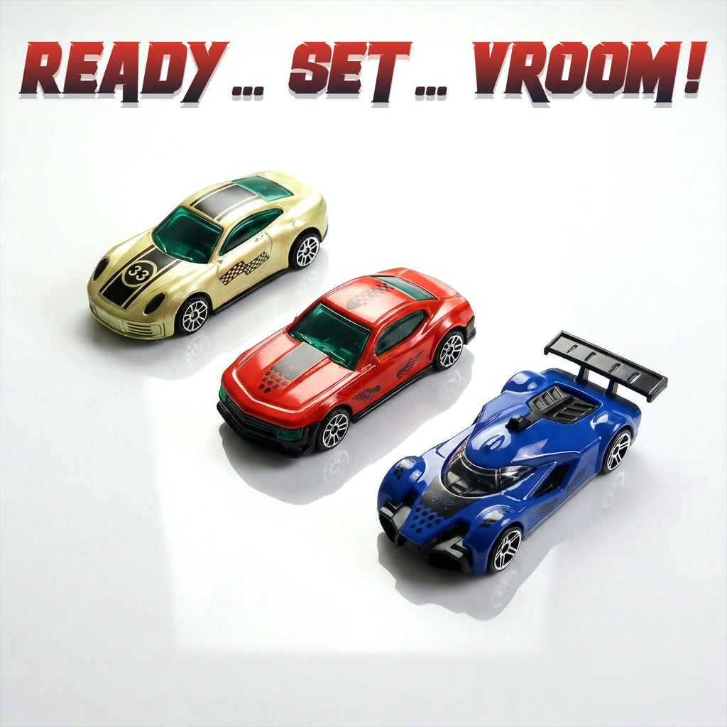 Die-Cast Racing Cars – High-Speed Mini Metal Car Set for Kids - 4