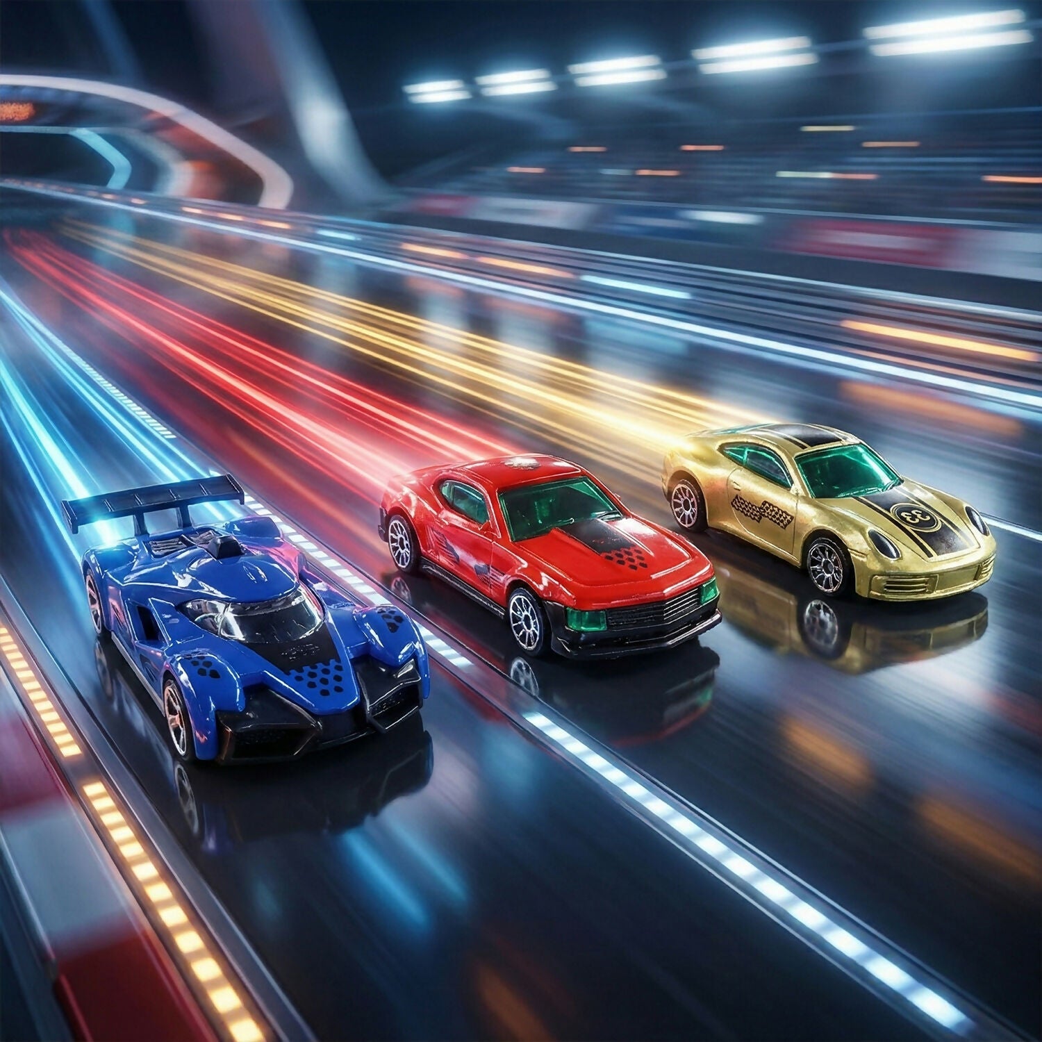 Die-Cast Racing Cars – High-Speed Mini Metal Car Set for Kids - 3
