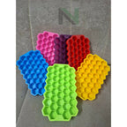Honeycomb Ice Tray Pack of 3 – Flexible Multi-Color Cubes - 5