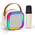 Mini Karaoke Speaker with Wireless Mic – LED Party Bluetooth
